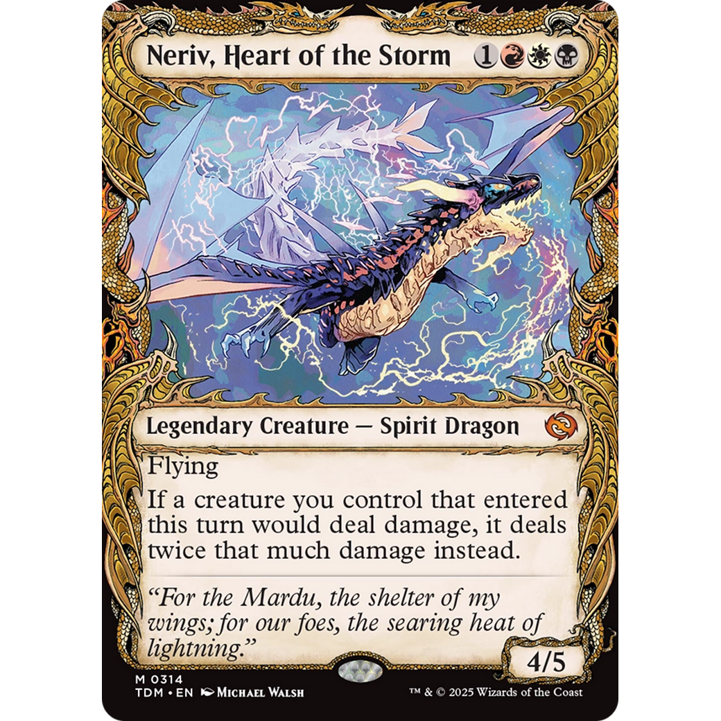 Neriv, Heart of the Storm (TDM-314) - Tarkir: Dragonstorm: (Showcase) Foil