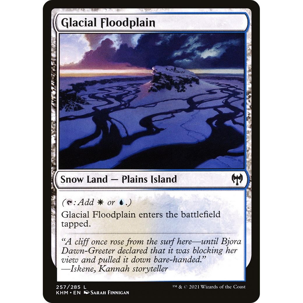 Glacial Floodplain (KHM-257) - Kaldheim: (snow)