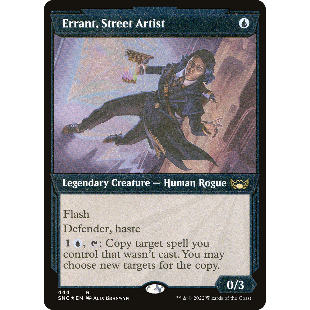 Errant, Street Artist (Showcase) (Foil Etched) (SNC-444) - Streets of New Capenna: (Showcase) Foil