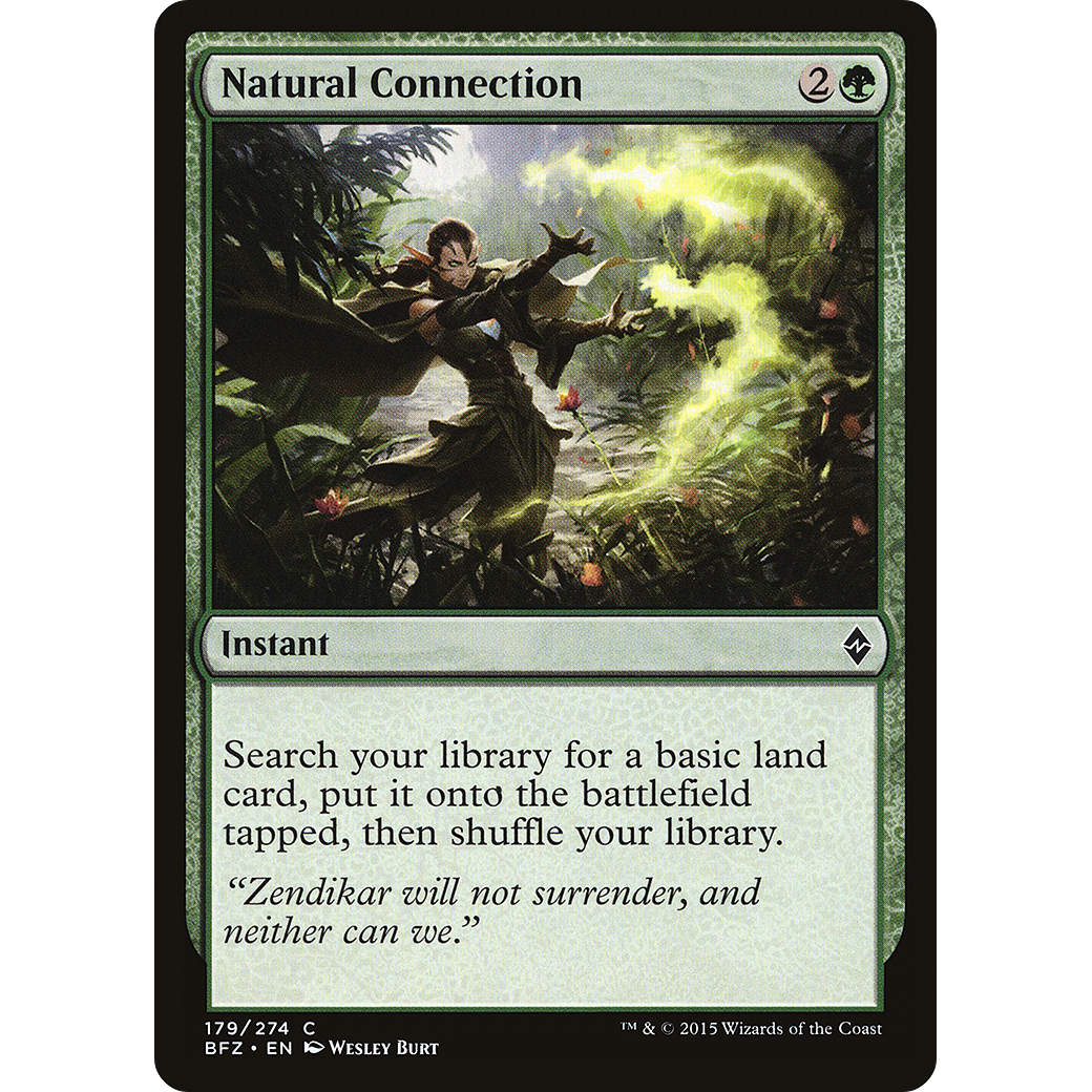 Natural Connection (BFZ-179) - Battle for Zendikar Foil