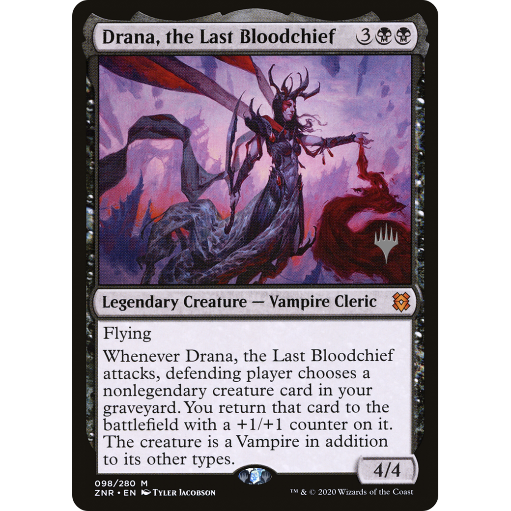 Drana, the Last Bloodchief (PPZNR-098) - Zendikar Rising Promos Foil