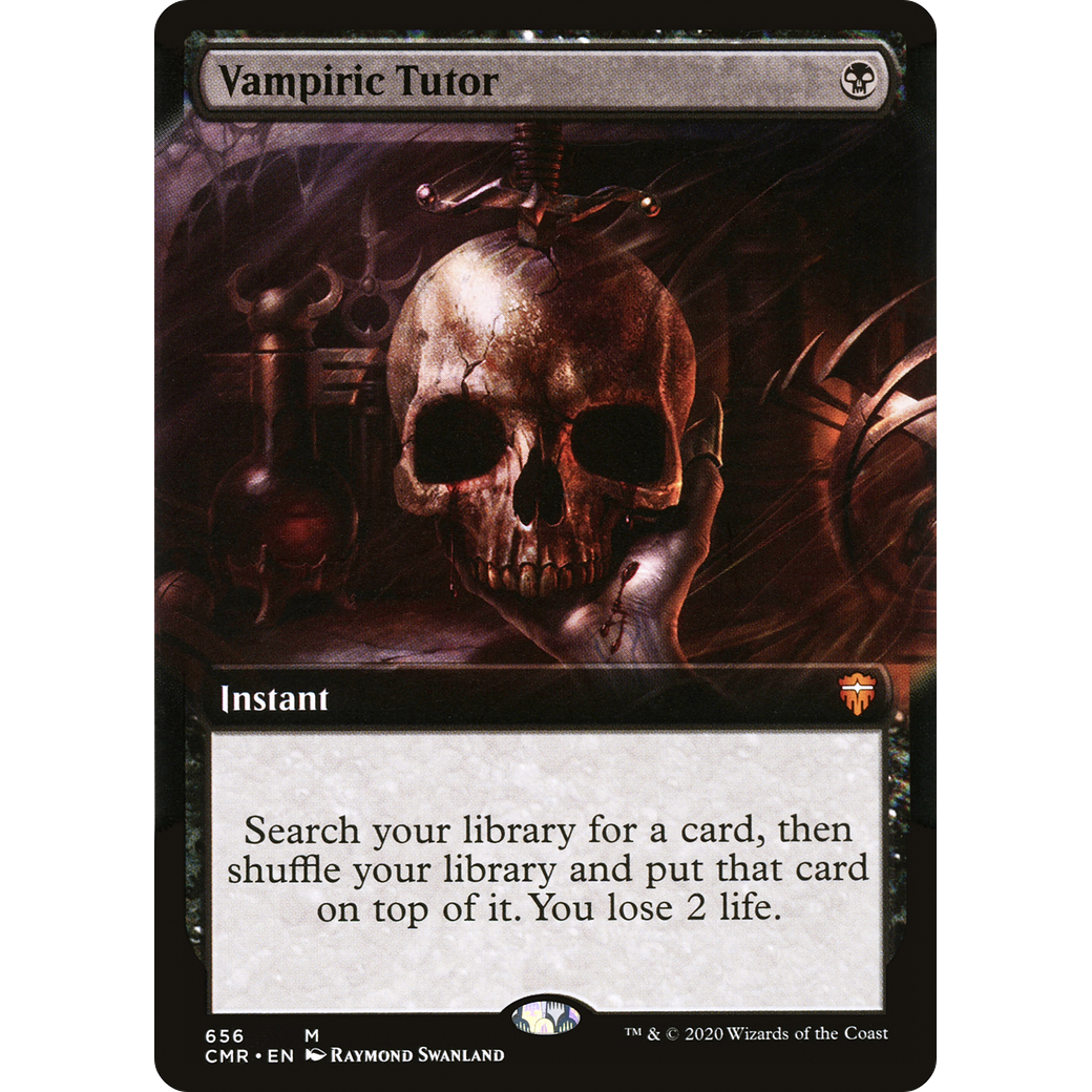 Vampiric Tutor (Extended Art) (CMR-656) - Commander Legends: (Extended Art) Foil