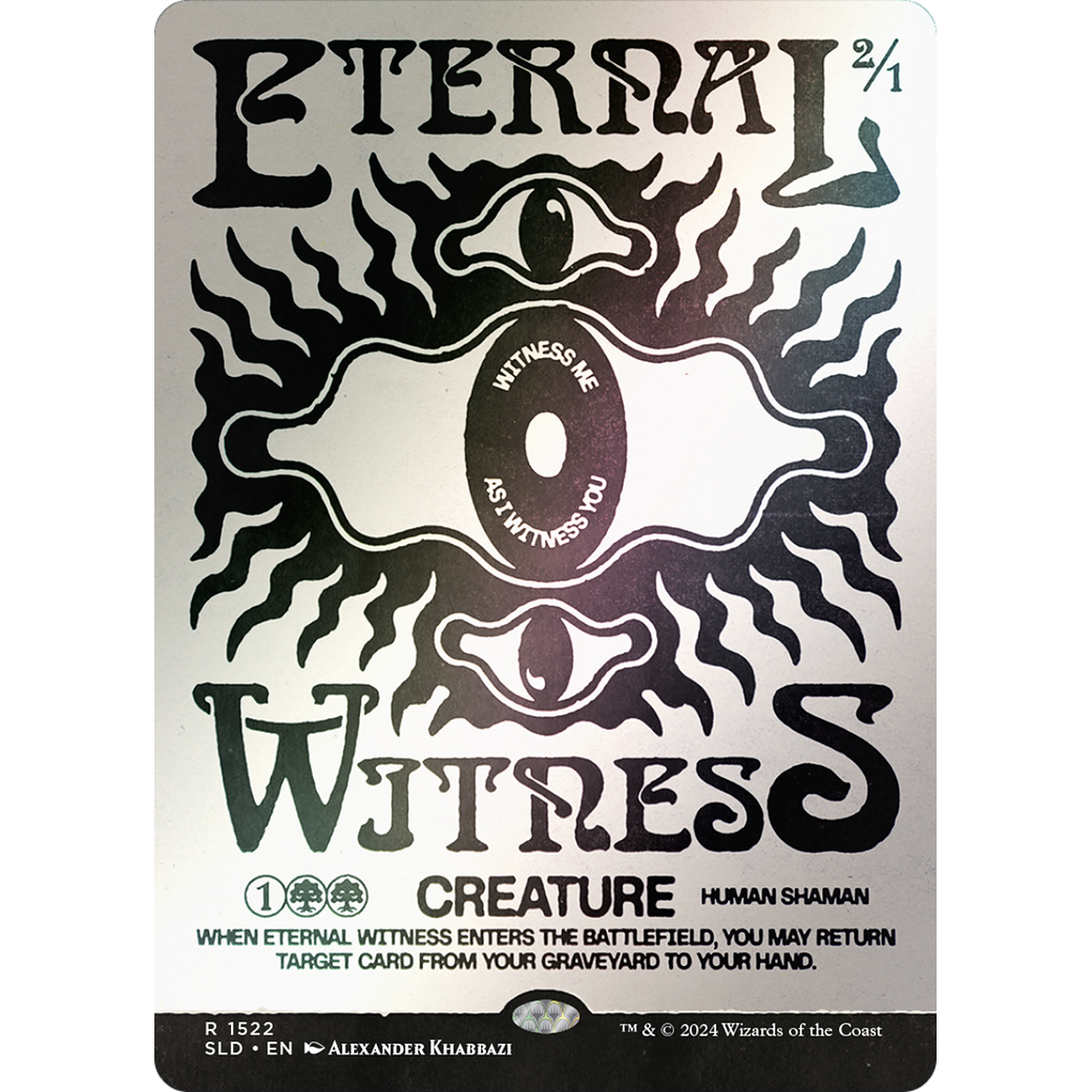 Eternal Witness (1522) (Rainbow Foil) (SLD-1522) - Secret Lair Drop (Borderless) Foil