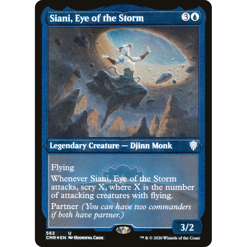 Siani, Eye of the Storm (Foil Etched) (CMR-562) - Commander Legends Foil
