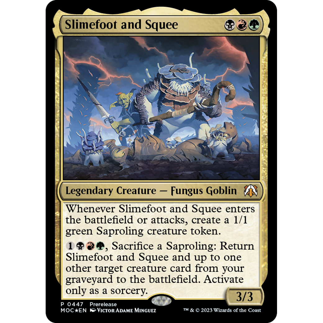 Slimefoot and Squee (PRE-447) - March of the Machine Commander Foil