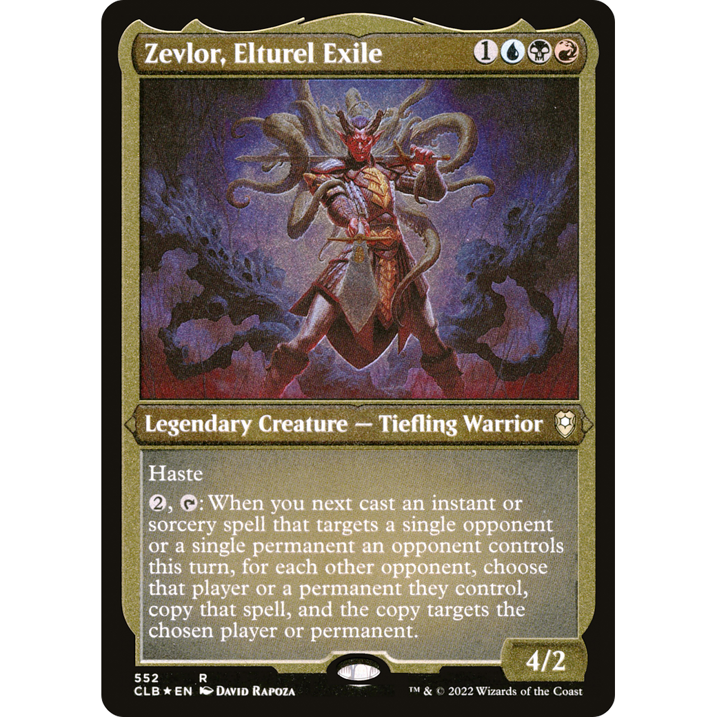 Zevlor, Elturel Exile (CLB-552) - Commander Legends: Battle for Baldur's Gate Etched Foil