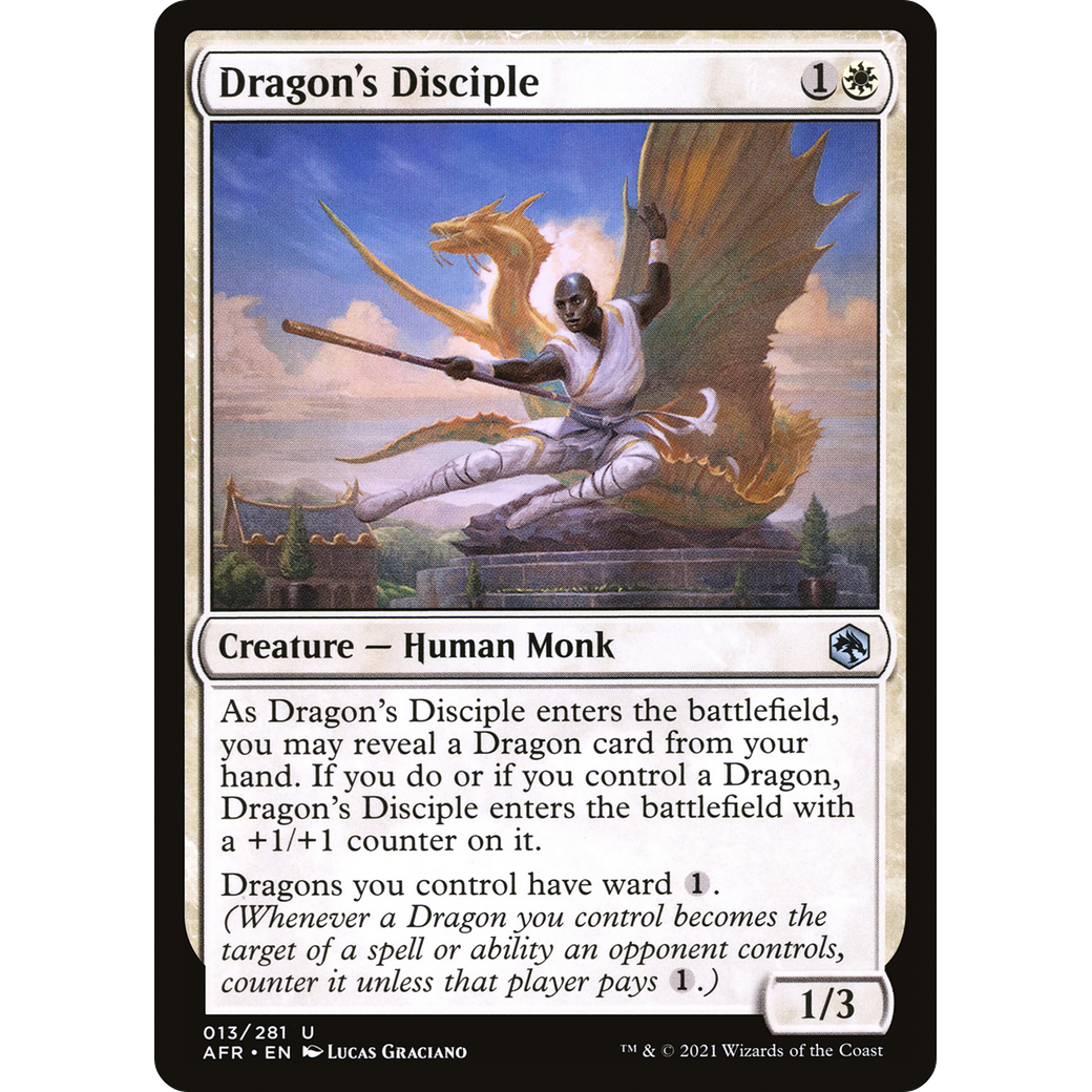 Dragon's Disciple (AFR-013) - Adventures in the Forgotten Realms Foil