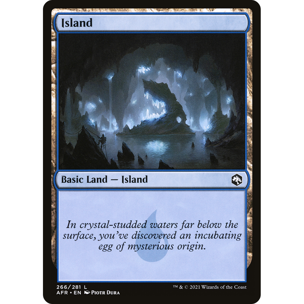 Island (266) (AFR-266) - Adventures in the Forgotten Realms Foil