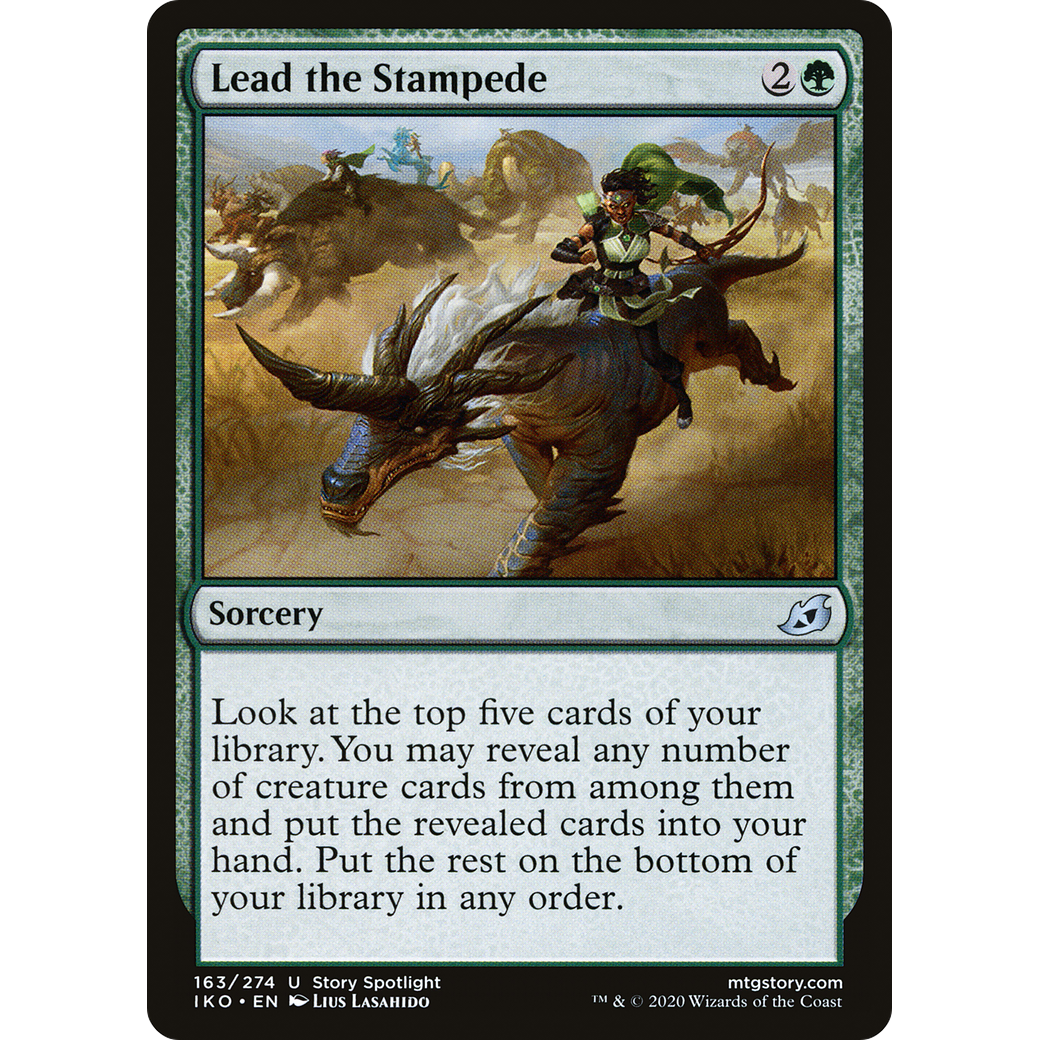 Lead the Stampede (IKO-163) - Ikoria: Lair of Behemoths Foil