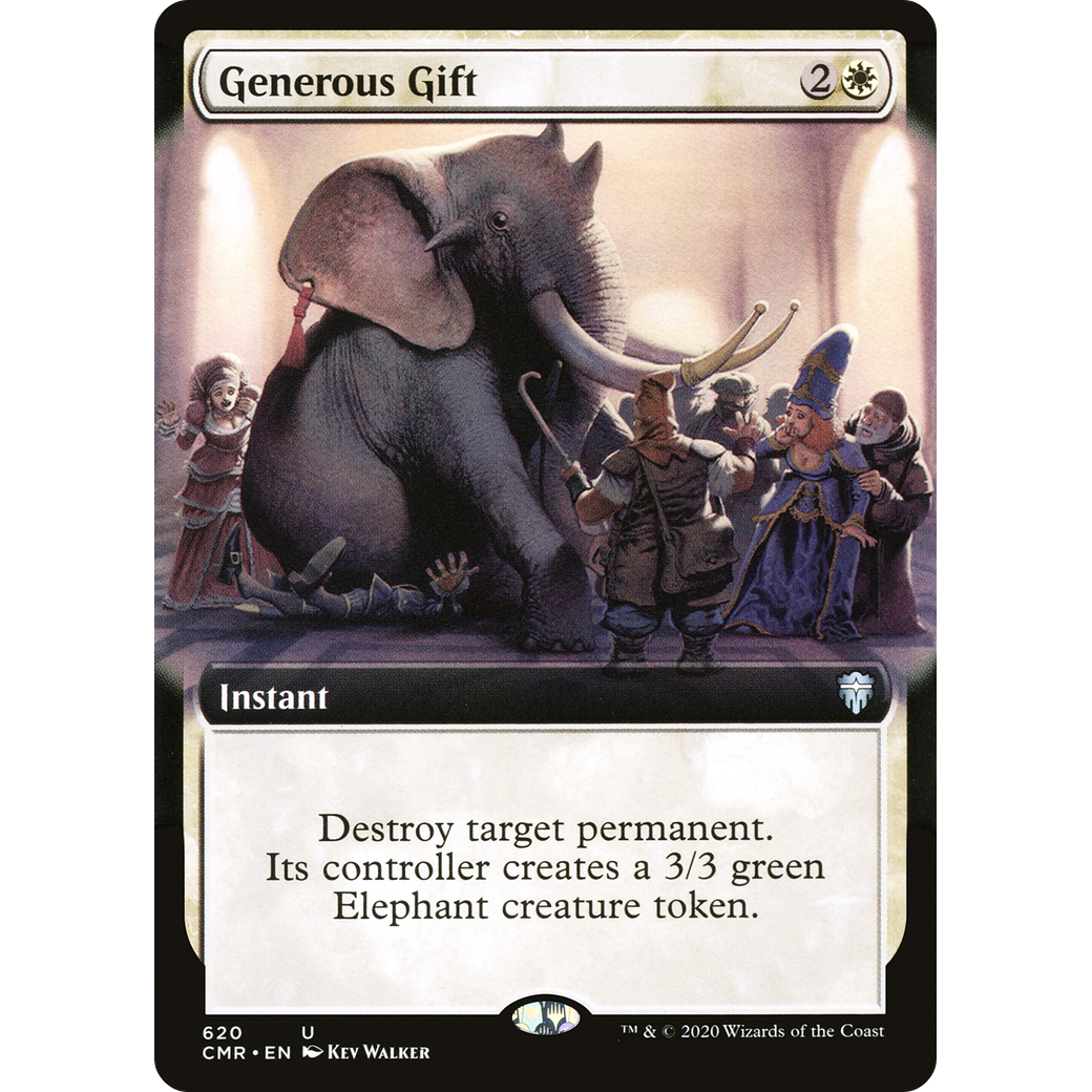 Generous Gift (Extended Art) (CMR-620) - Commander Legends: (Extended Art) Foil
