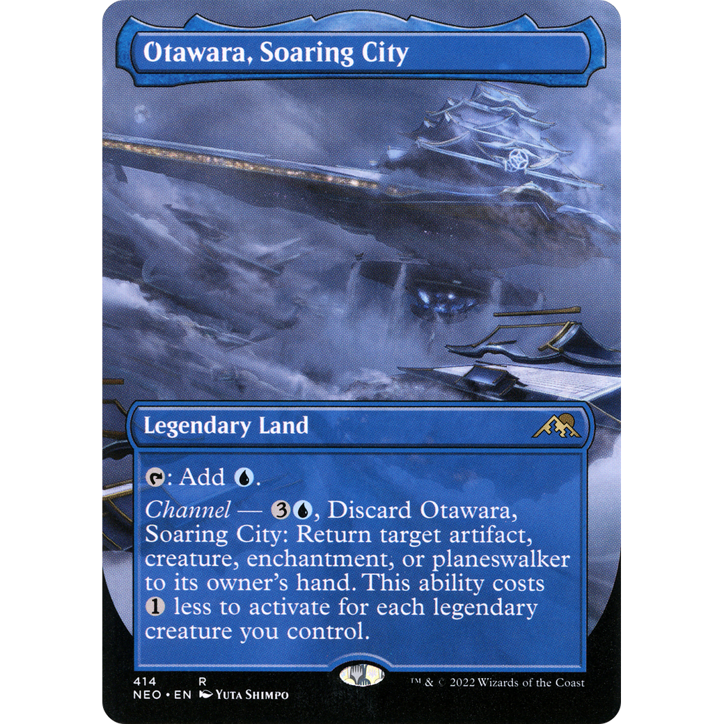 Otawara, Soaring City (NEO-414) - Kamigawa: Neon Dynasty (Borderless) Foil