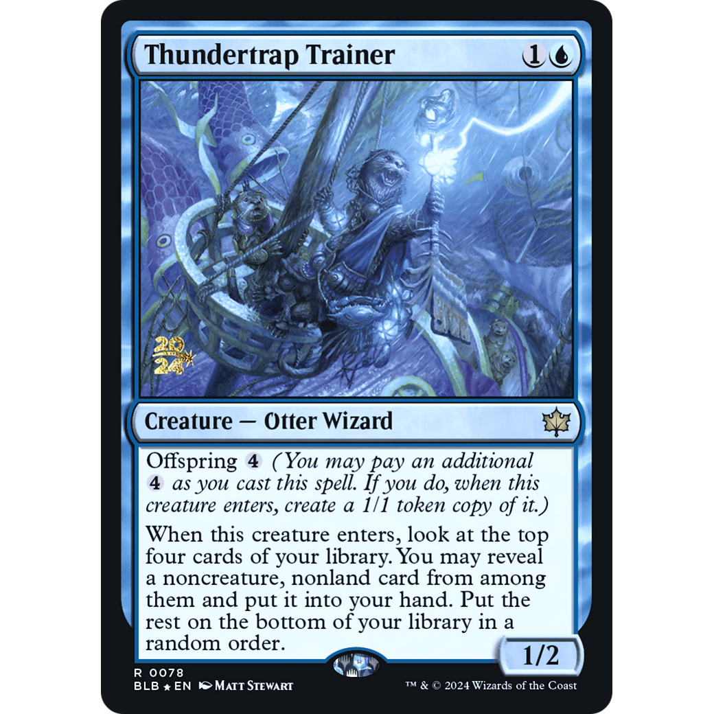 Thundertrap Trainer (PRE-78S) - Bloomburrow Promos Foil