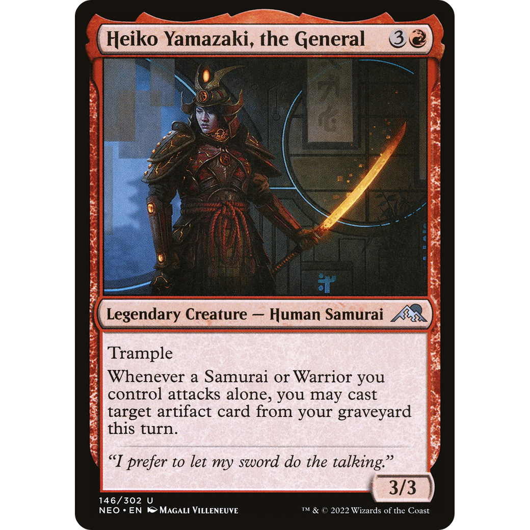 Heiko Yamazaki, the General (NEO-146) - Kamigawa: Neon Dynasty Foil