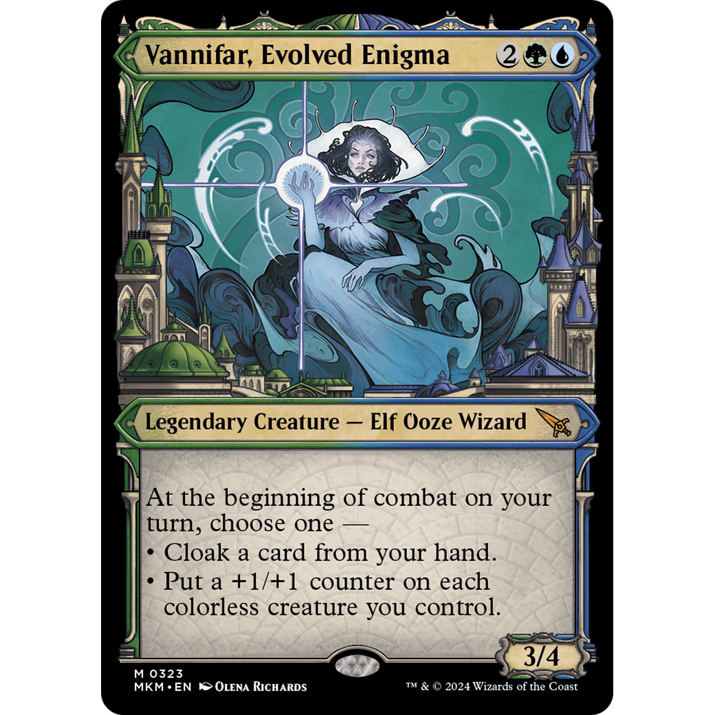 Vannifar, Evolved Enigma (MKM-323) - Murders at Karlov Manor: (Showcase) Foil