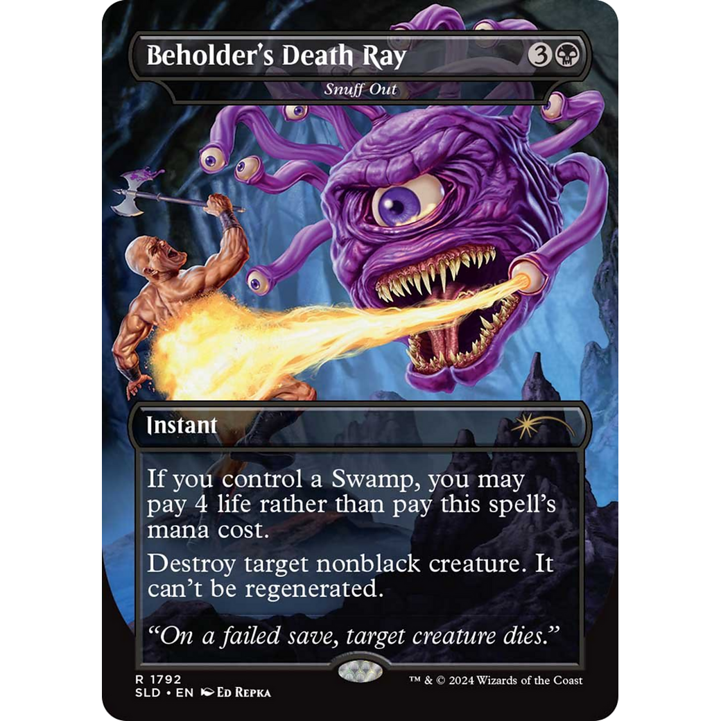 Beholder's Death Ray - Snuff Out (SLD-1792) - Secret Lair Drop / Beholder's Death Ray (Borderless)