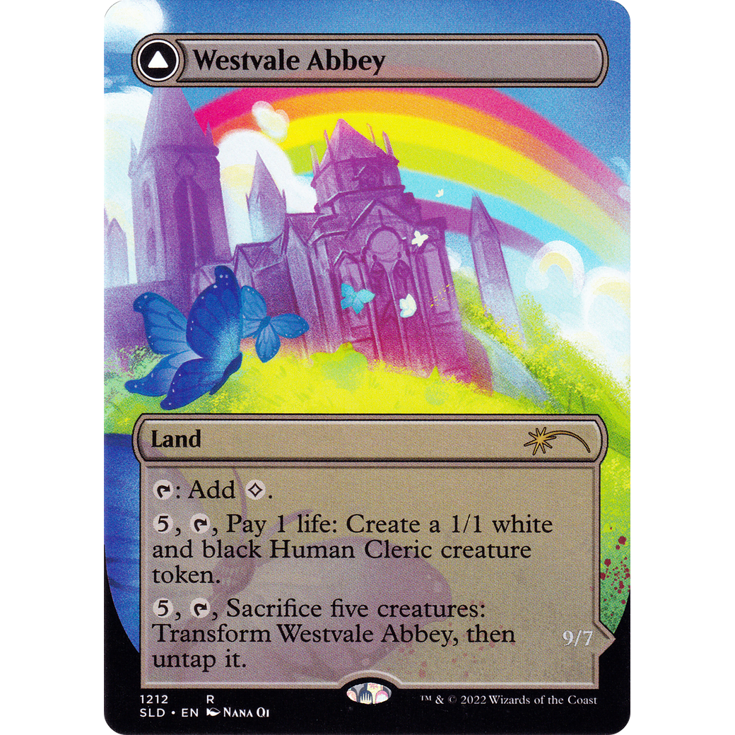 Westvale Abbey (Display Commander) - Thick Stock (SLD-1212) - Secret Lair Drop (Borderless)