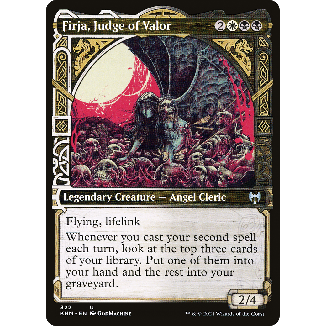 Firja, Judge of Valor (Showcase) (KHM-322) - Kaldheim: (Showcase) Foil