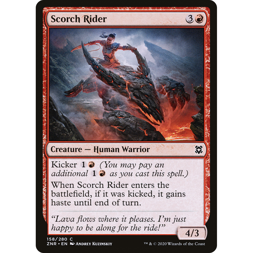 Scorch Rider (ZNR-158) - Zendikar Rising Foil