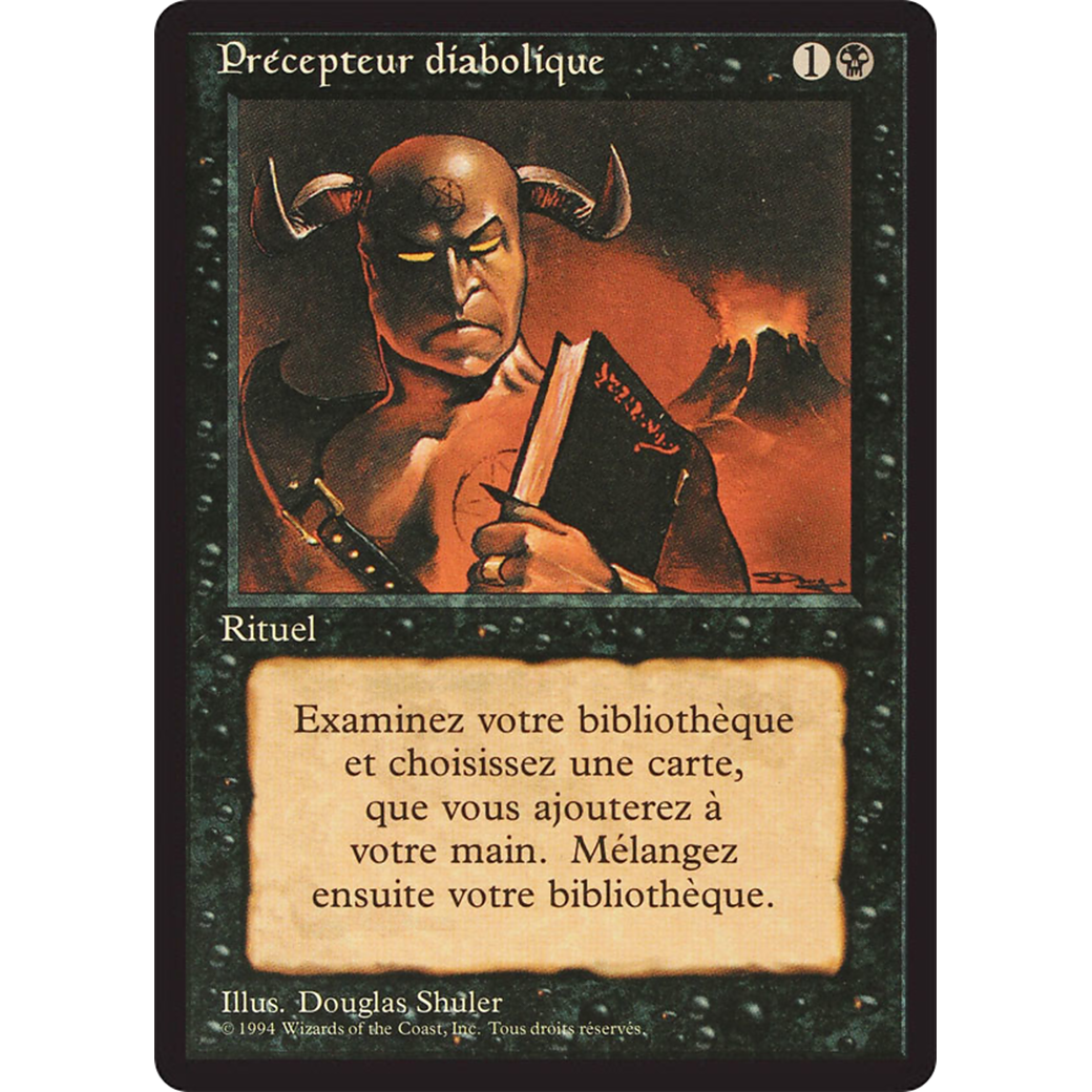 Demonic Tutor (FBB-) - Foreign Black Border