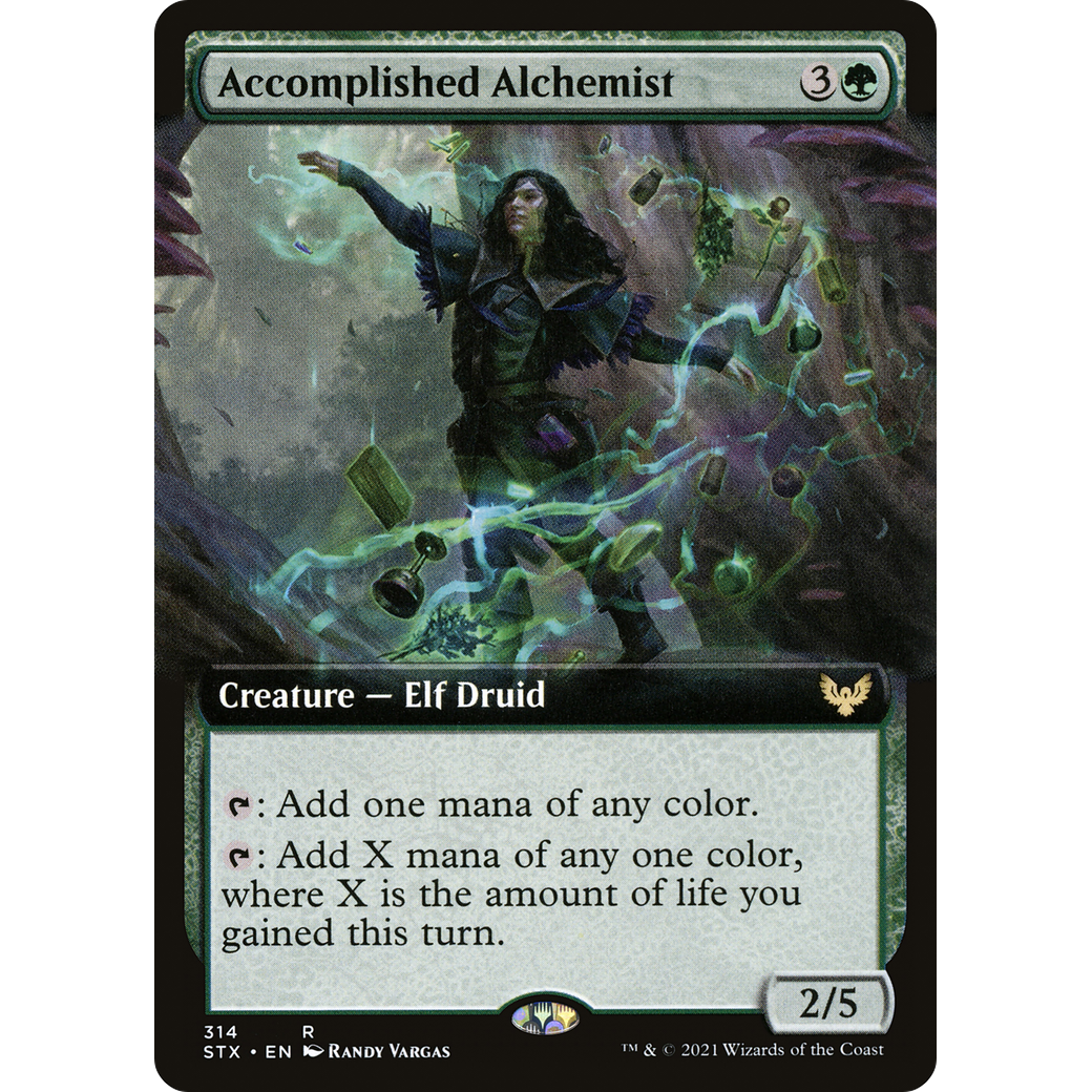 Accomplished Alchemist (Extended Art) (STX-314) - Strixhaven: School of Mages: (Extended Art) Foil
