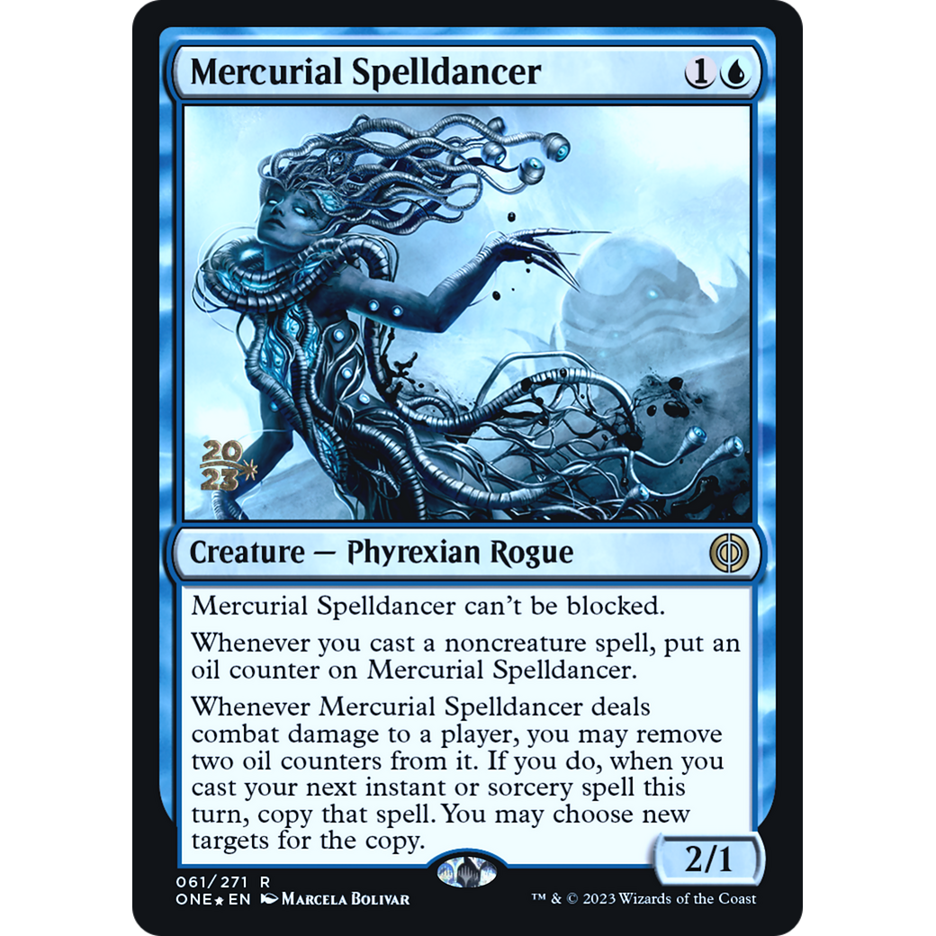 Mercurial Spelldancer (PRE-61S) - Phyrexia: All Will Be One Promos Foil