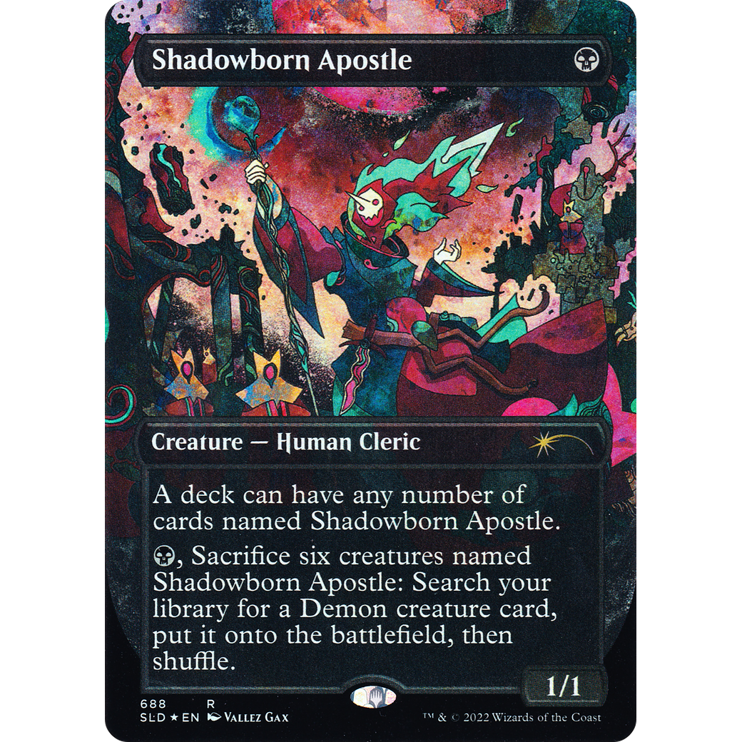 Shadowborn Apostle (688) (SLD-688) - Secret Lair Drop (Borderless) Foil