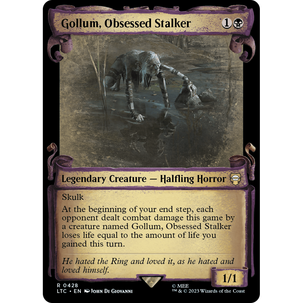 Gollum, Obsessed Stalker (LTC-428) - Tales of Middle-earth Commander: (Showcase)