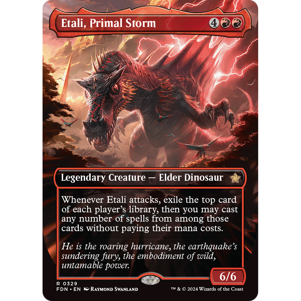 Etali, Primal Storm (FDN-329) - Foundations (Borderless) Foil