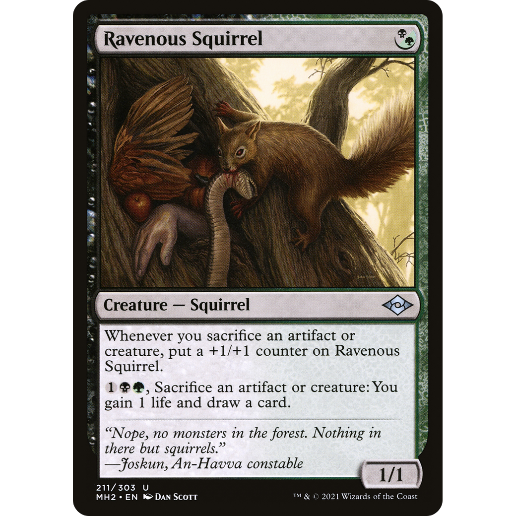 Ravenous Squirrel (MH2-211) - Modern Horizons 2
