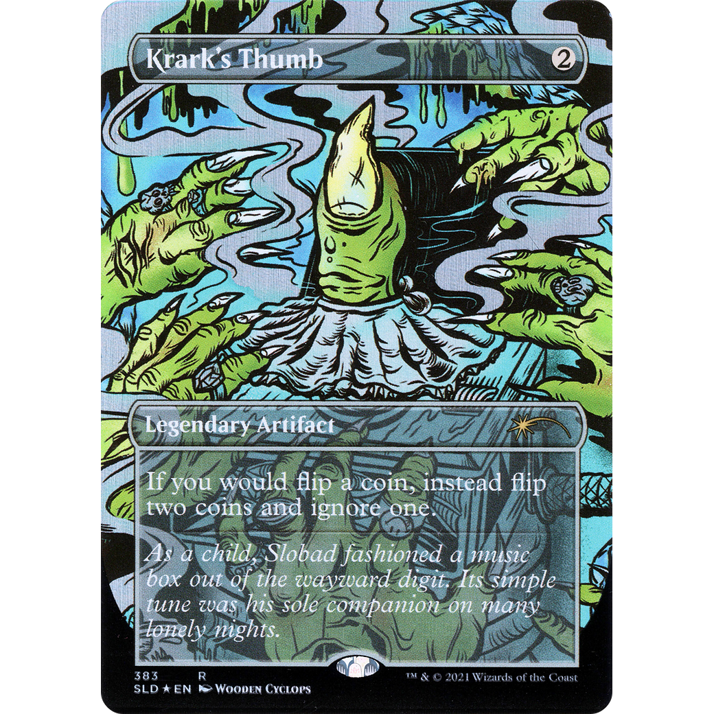 Krark's Thumb (SLD-383) - Secret Lair Drop (Borderless) Foil