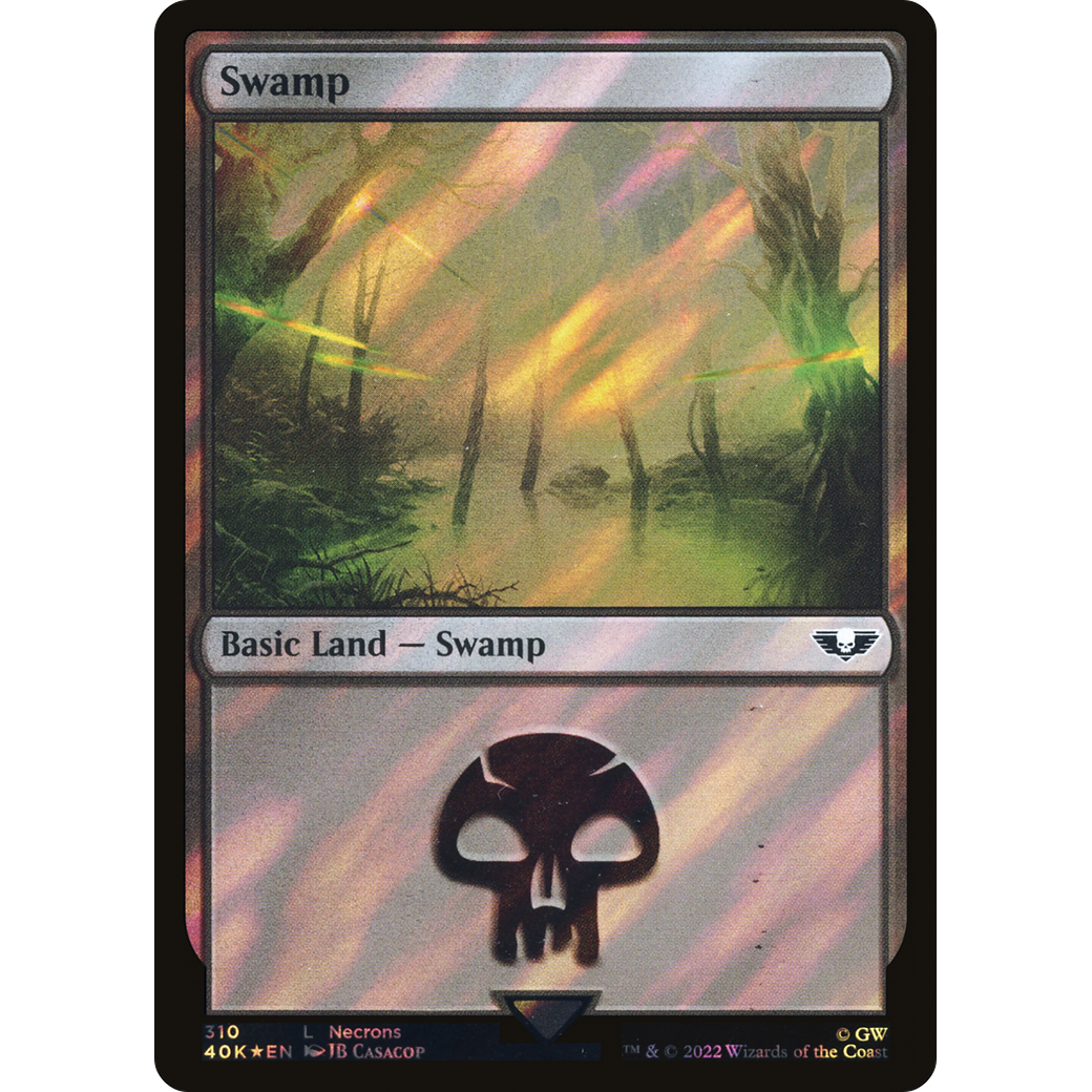 Swamp (40K-310) - Warhammer 40,000 Commander Foil