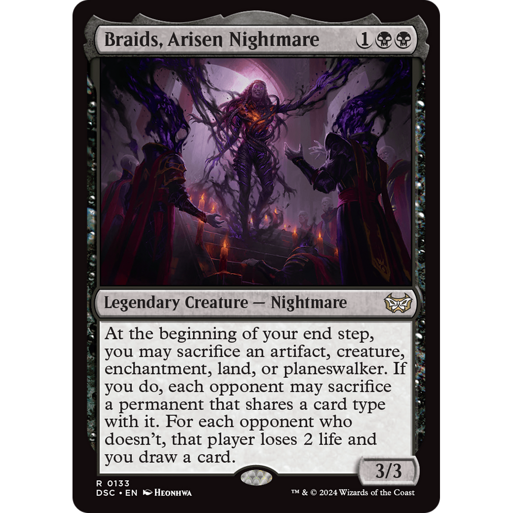 Braids, Arisen Nightmare (DSC-133) - Duskmourn: House of Horror Commander