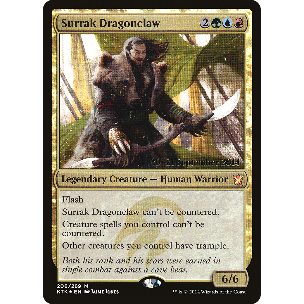 Surrak Dragonclaw (PRE-206) - Khans of Tarkir Promos Foil