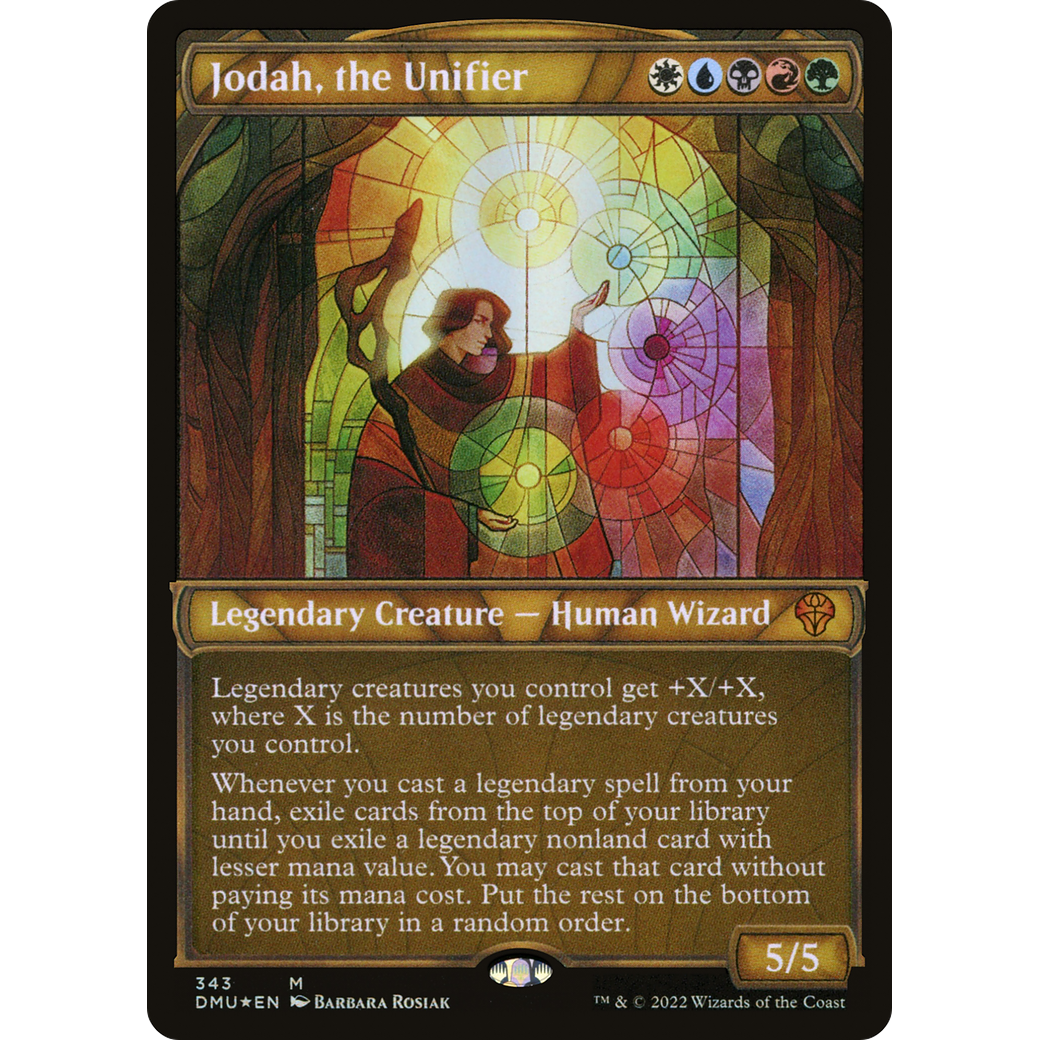 Jodah, the Unifier (Textured Foil) (DMU-343) - Dominaria United: (Showcase) Foil