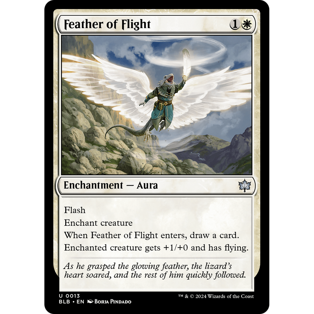 Feather of Flight (BLB-013) - Bloomburrow Foil