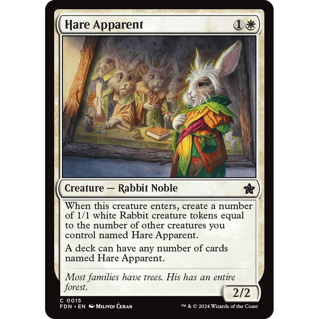 Hare Apparent (FDN-015) - Foundations Foil