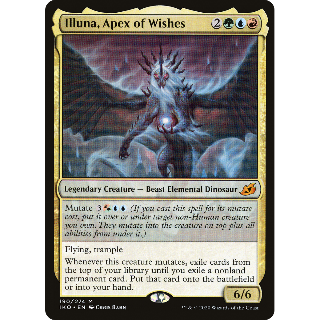 Illuna, Apex of Wishes (IKO-190) - Ikoria: Lair of Behemoths Foil