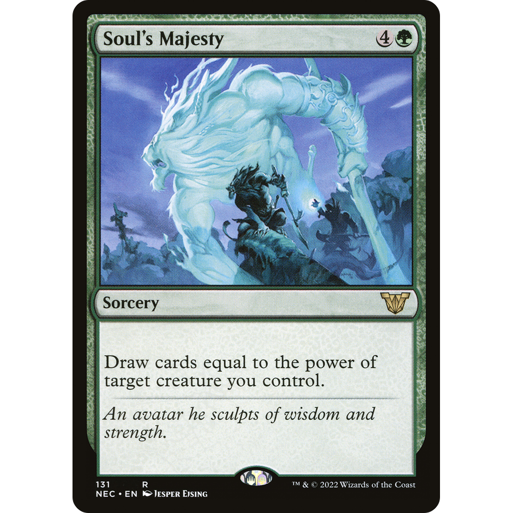 Soul's Majesty (NEC-131) - Neon Dynasty Commander