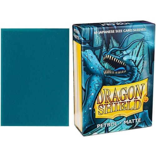 Dragon Shield: Petrol Matte Japanese Size 60ct Dual Sleeves