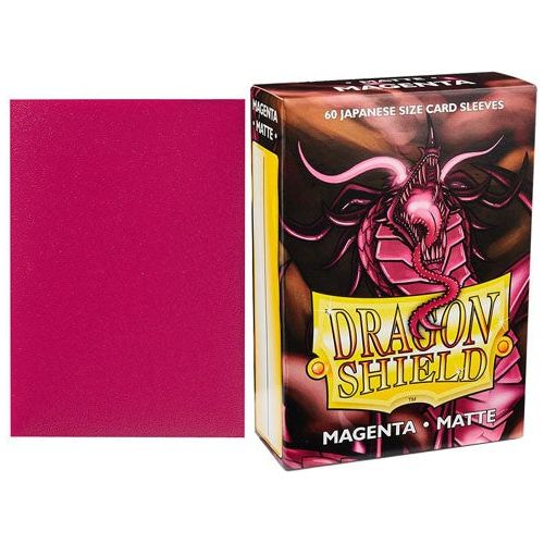 Dragon Shield: Magenta Matte Japanese Size 60ct Sleeves
