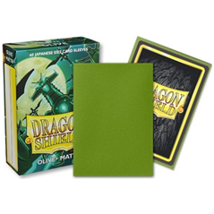 Dragon Shield: Olive Matte Japanese Size 60ct Sleeves