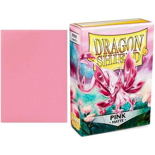 Dragon Shield: Pink Matte Standard Size 60ct Sleeves