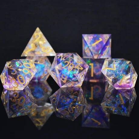 Misty Mountain - Astral Projection Sharp-Edged - 7-set Resin Dice
