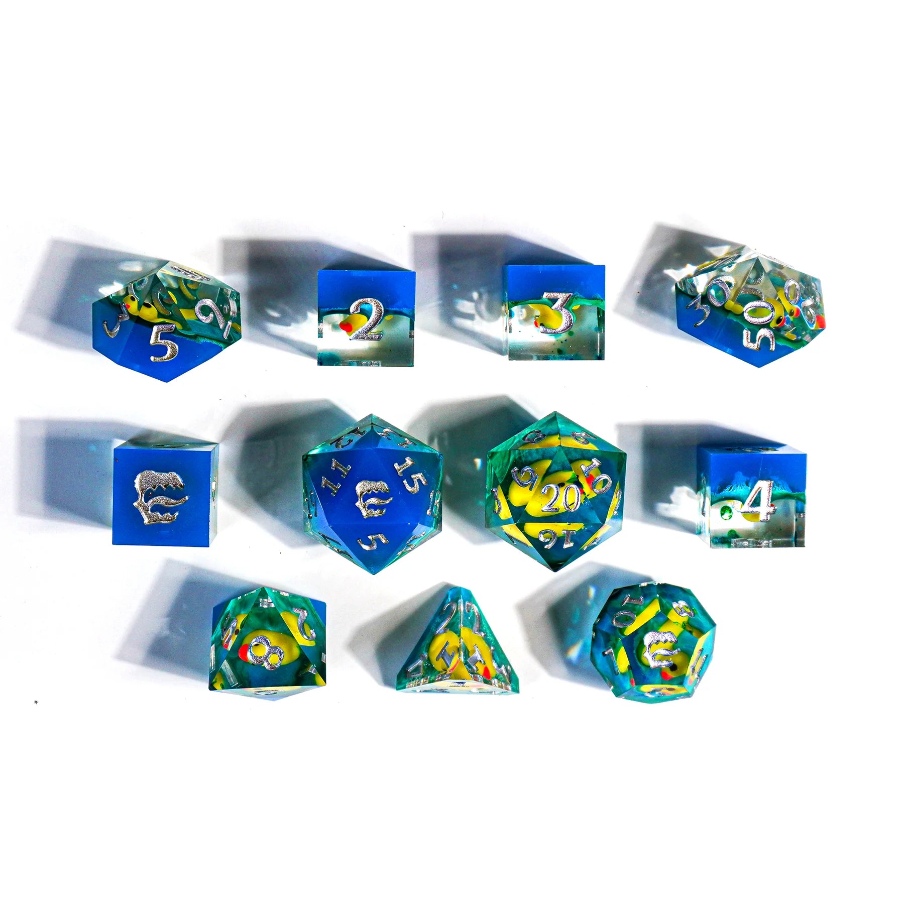 Mimic Dice: Bathwater 11pc Signature Resin Set