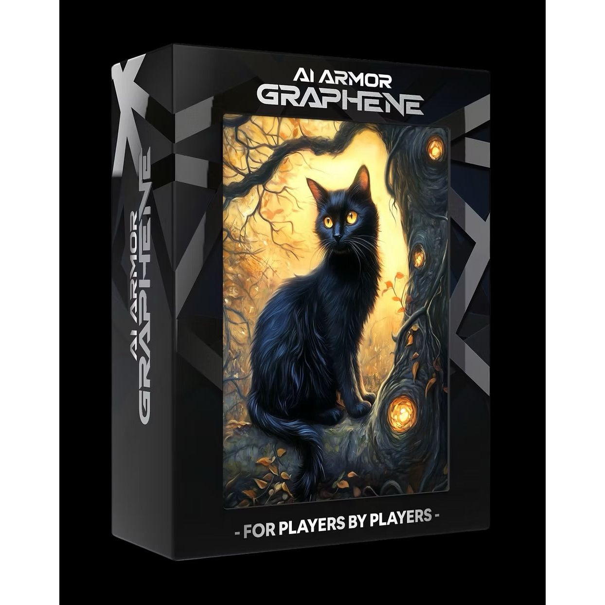 Realm Guard: Graphene Art Sleeves - Black Cat