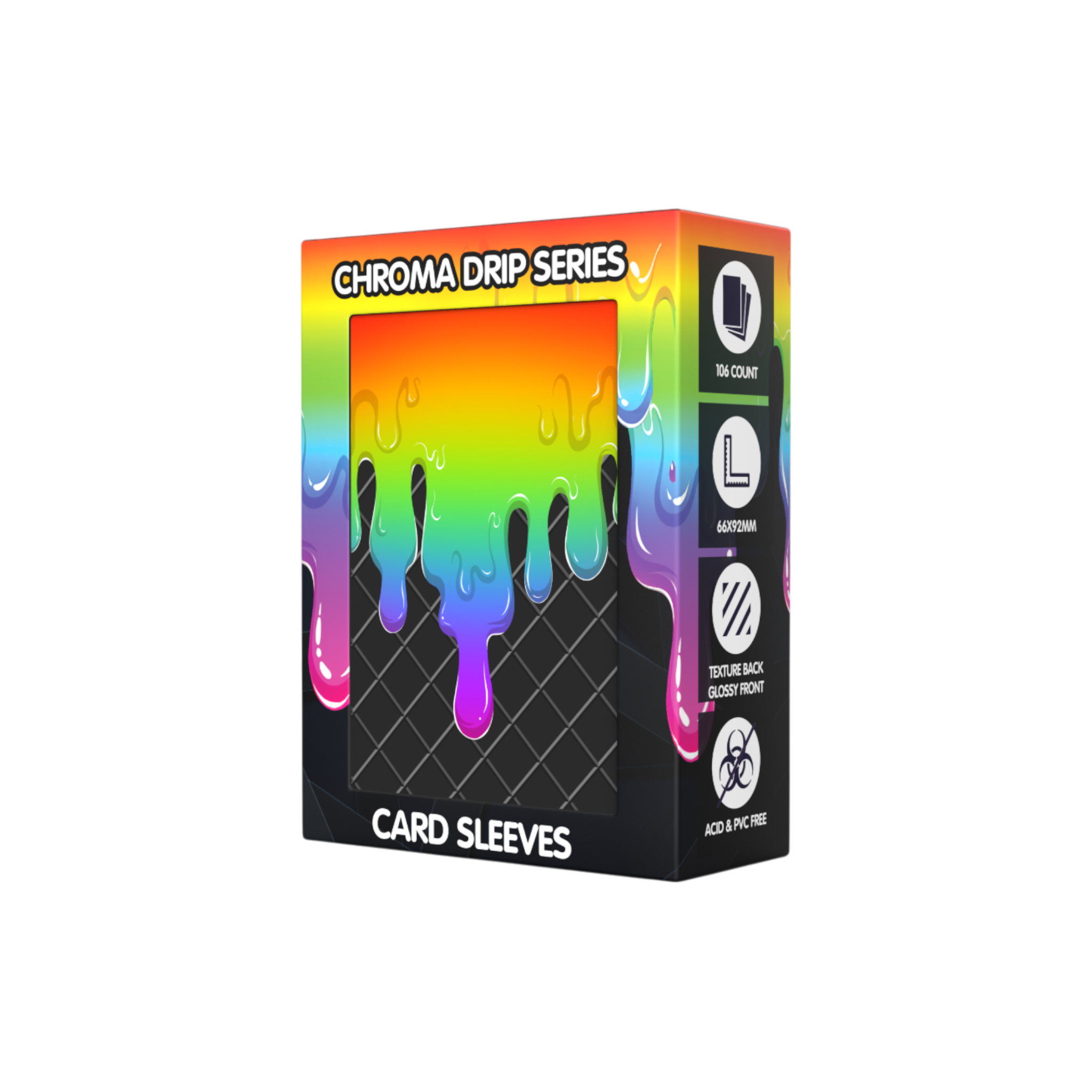 Realm Guard: Chroma Drip Art Sleeves - Spectrum Surge