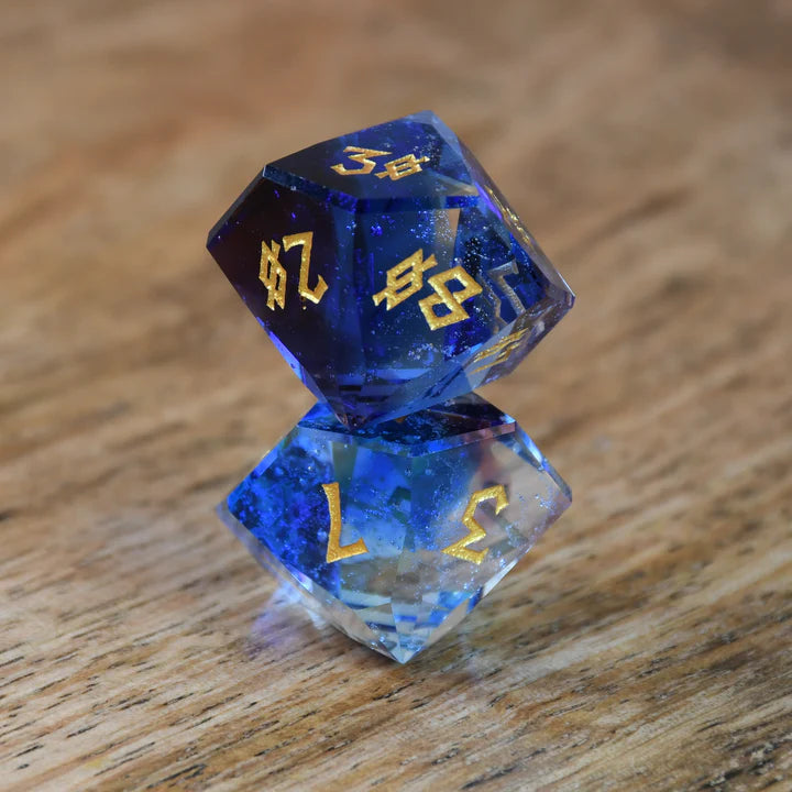 Misty Mountain - Enchanted Waters - 7-set Multifaceted Glass Dice