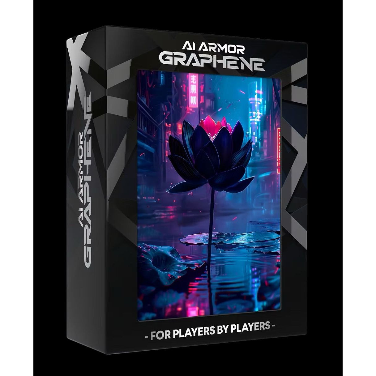 Realm Guard: Graphene Art Sleeves - Cyberpunk Black Lotus