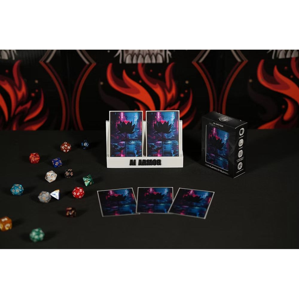 Realm Guard: Graphene Art Sleeves - Cyberpunk Black Lotus