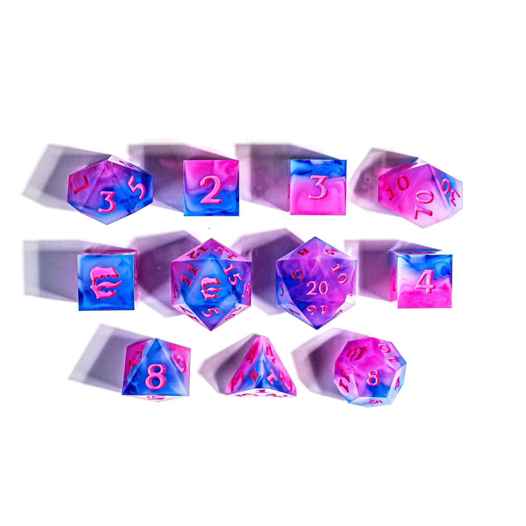 Mimic Dice: Cotton Candy 11pc Signature Resin Set